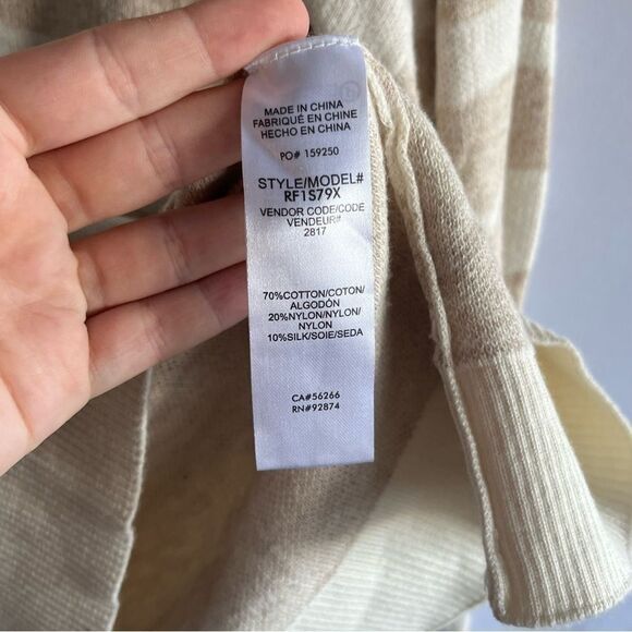 Women's Splendid Neutral Zebra Print Sweater - Picture 5 of 6